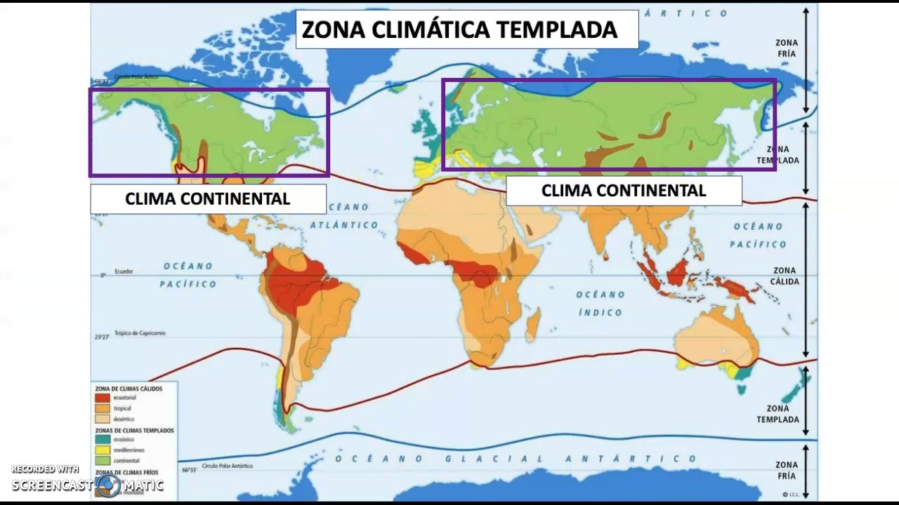 1&ordm; ESO - El clima continental