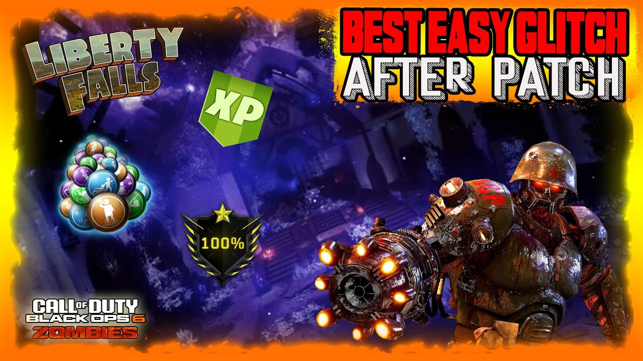 BLACK OPS 6  ZOMBIE : LE MEILLEUR GLITCH SUR LIBERTY FALLS ( xp , gobblegum farm , dark matter  )