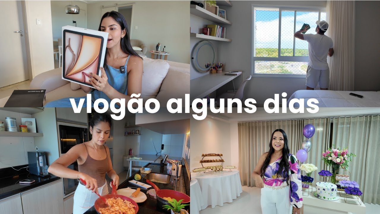 comemorando conquistas, aniversário da minha irmã, divisão de tarefas em casal e almoço fácil