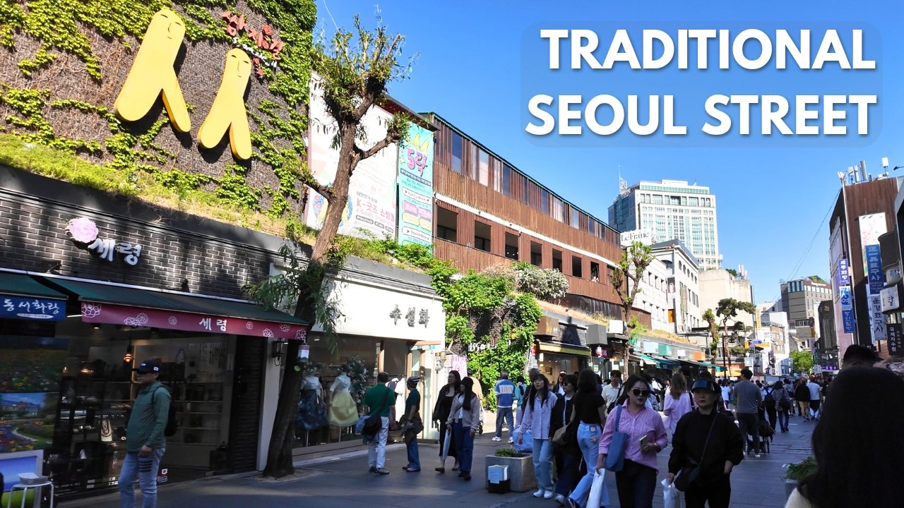 Insadong Walk in Seoul | Seoul&rsquo;s Traditional Art Street | 4K