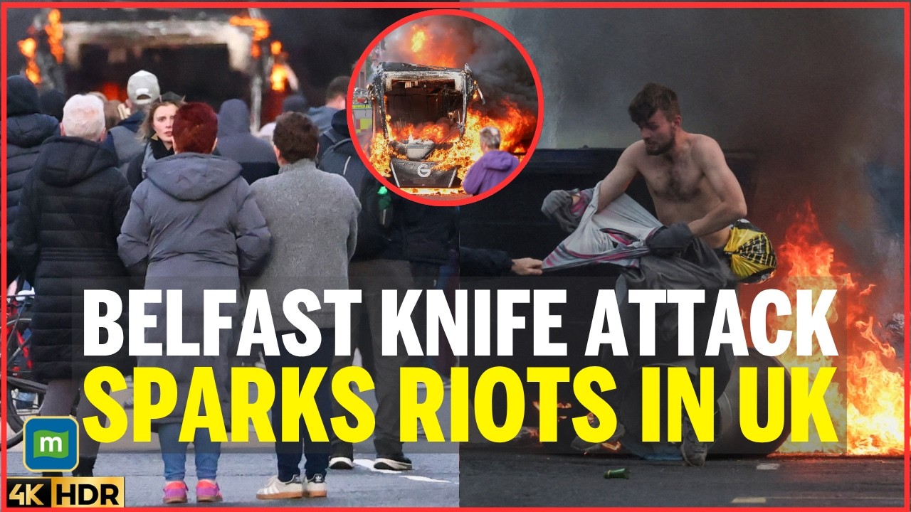 LIVE: 'SEND THEM HOME!', Violent London Protests Erupt After Belfast Stabbing | UK News Live