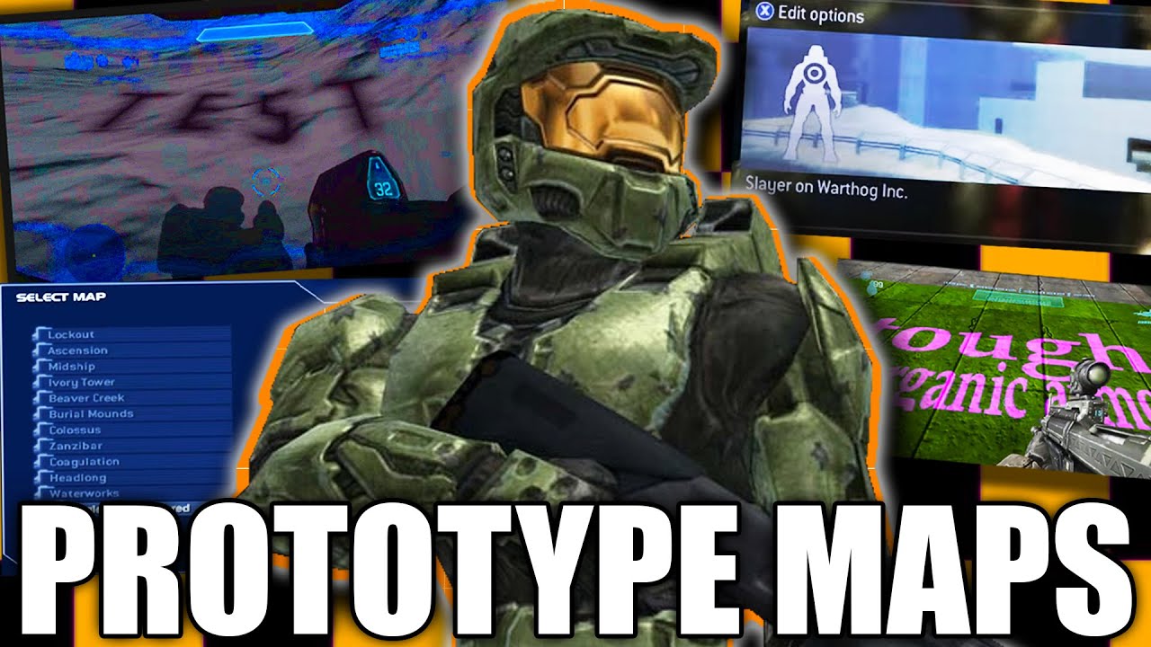 The Lost Beta Test Maps Of Halo(Halo CE, Halo 2, Halo 3, Reach, etc)