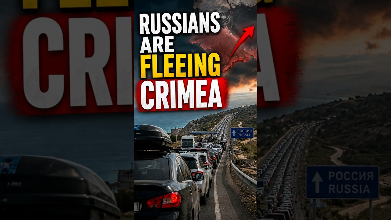 Russians are fleeing occupied Crimea amid Ukrainian strikes #shorts