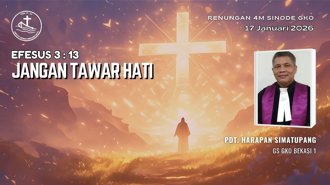 Renungan Harian 4M - Jangan Tawar Hati
