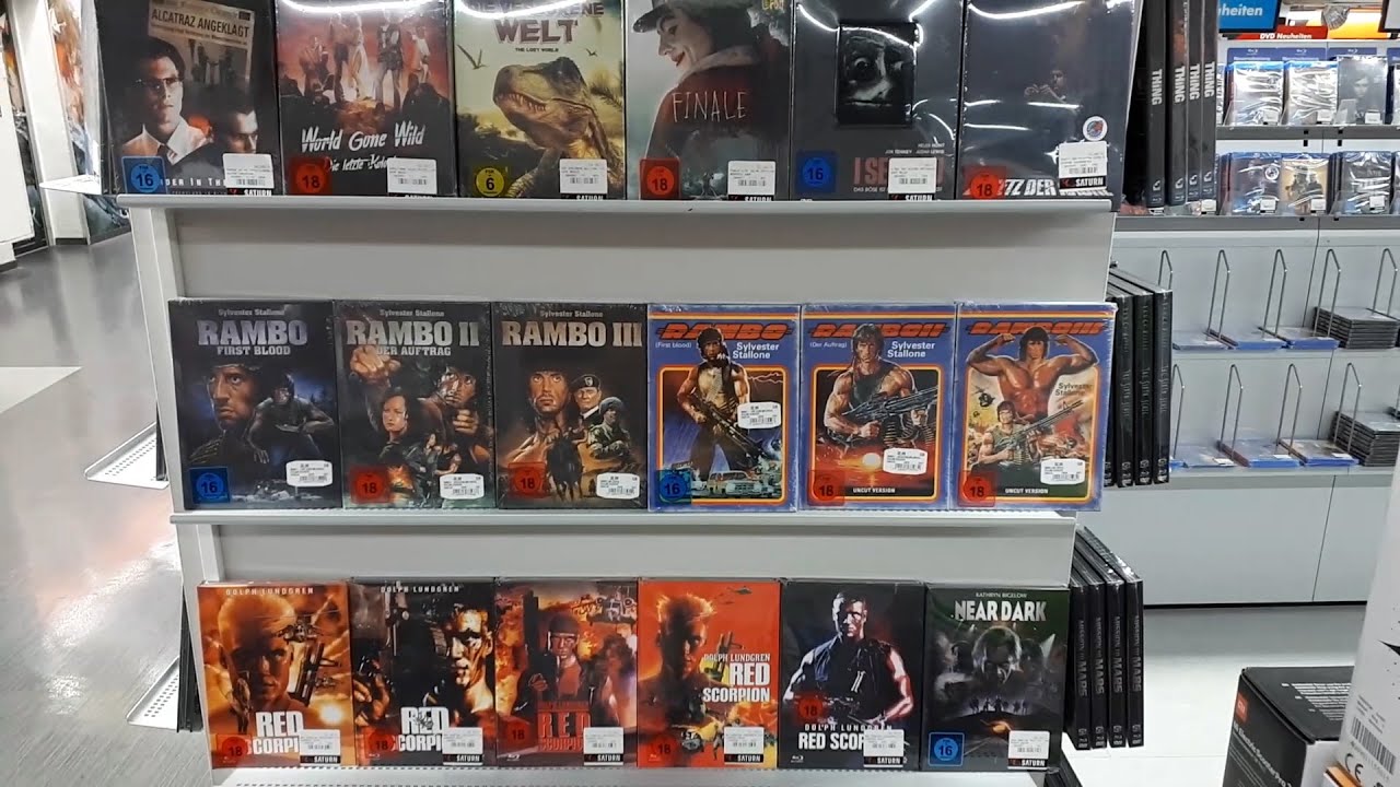 im SATURN in M&Uuml;NCHEN gibt es noch RAMBO MEDIABOOKS (VLOG)