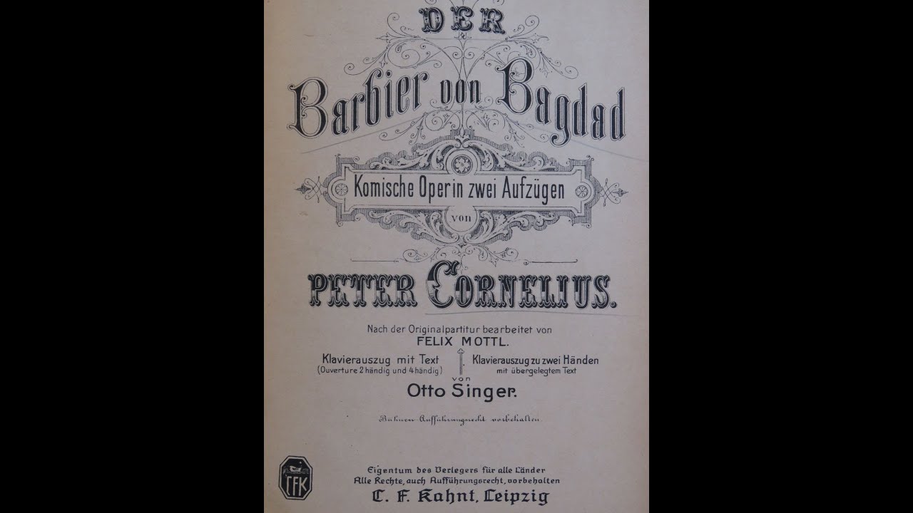 Cornelius: Der Barbier von Bagdad - Overture - Heinrich Hollreiser, Grosses Wiener Rundfunkorchester