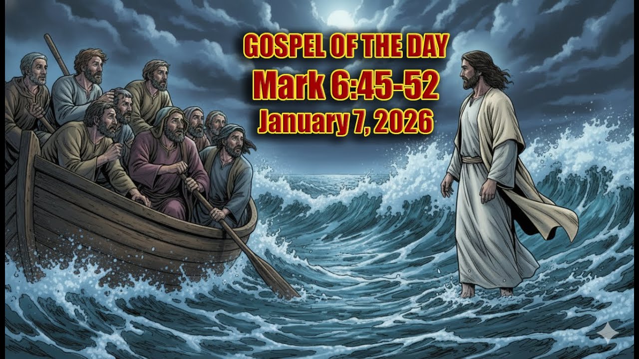 GOSPEL OF THE DAY | January 7, 2026 | Mark 6:45-52