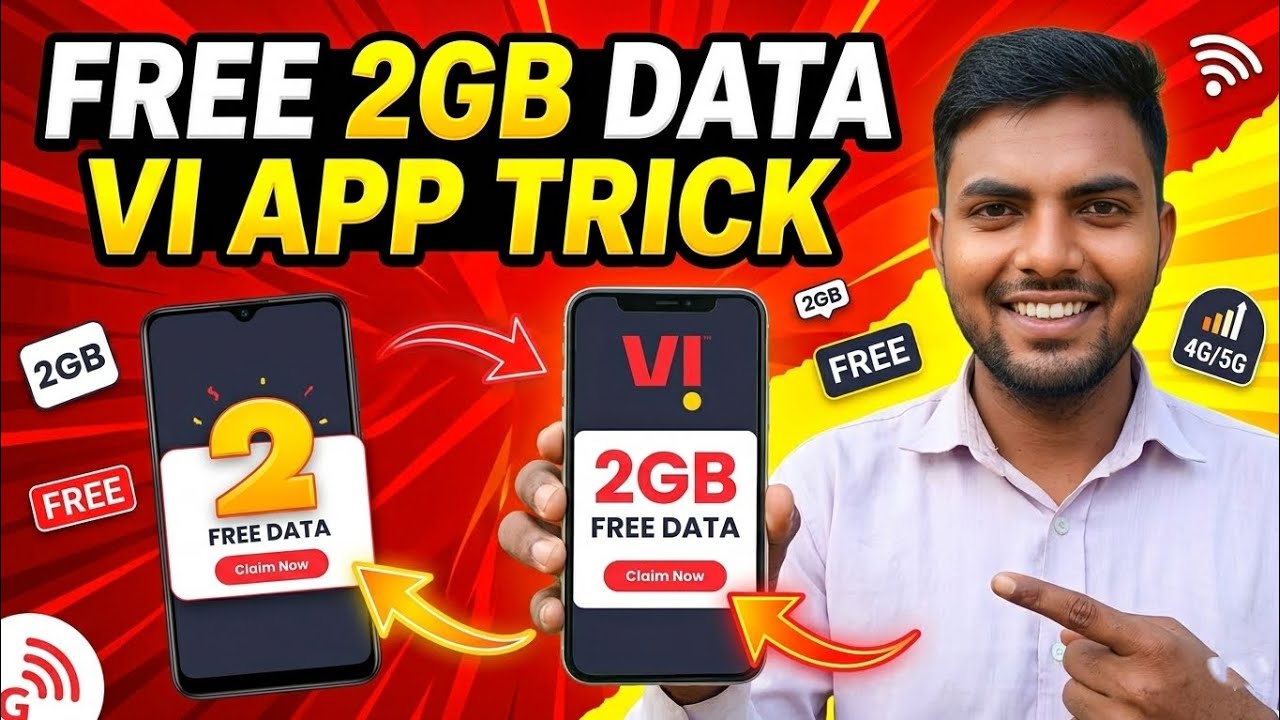 VI App Free 2GB Data Kaise Paye | VI App Free Internet Trick 2026 | Get 2GB Free Data in Vi App