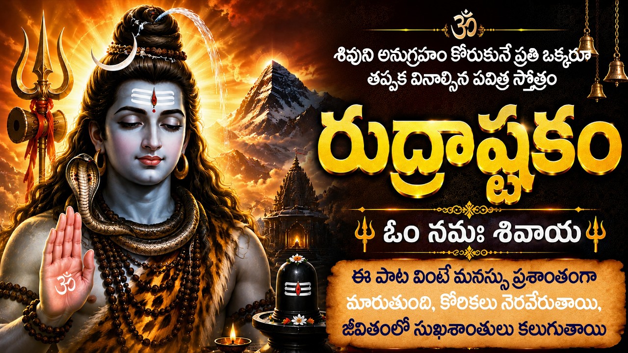 రుద్రాష్టకం | Rudrashtakam | అత్యంత శక్తివంతమైన శివ స్తోత్రం | Shiva Songs | Namami Shamishan