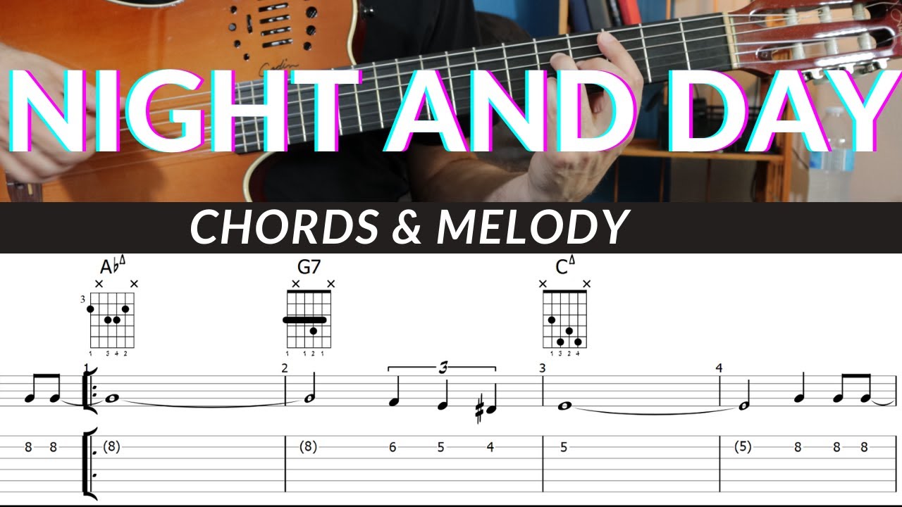Night and Day | Chords & Melody | Guitar TAB