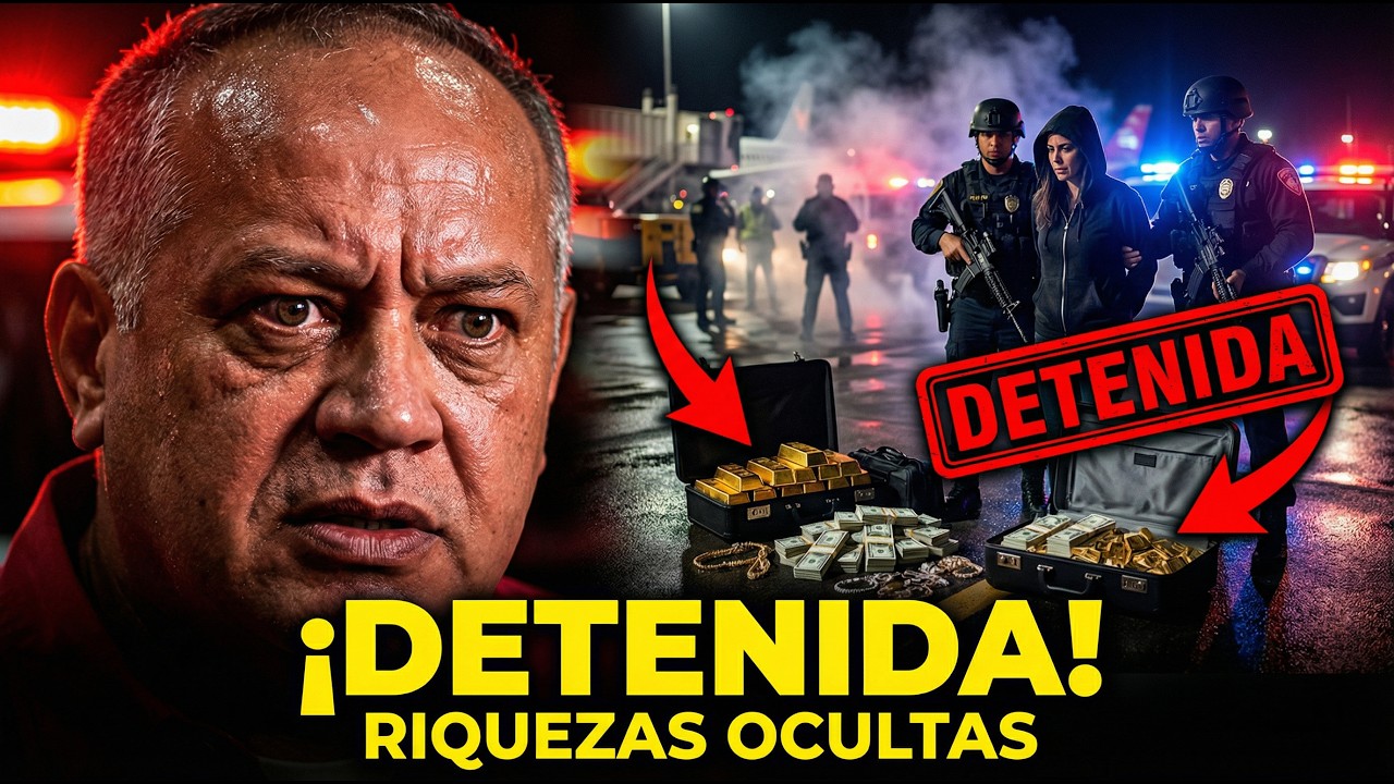 Hija de Diosdado DETENIDA al intentar huir del país con riquezas ocultas