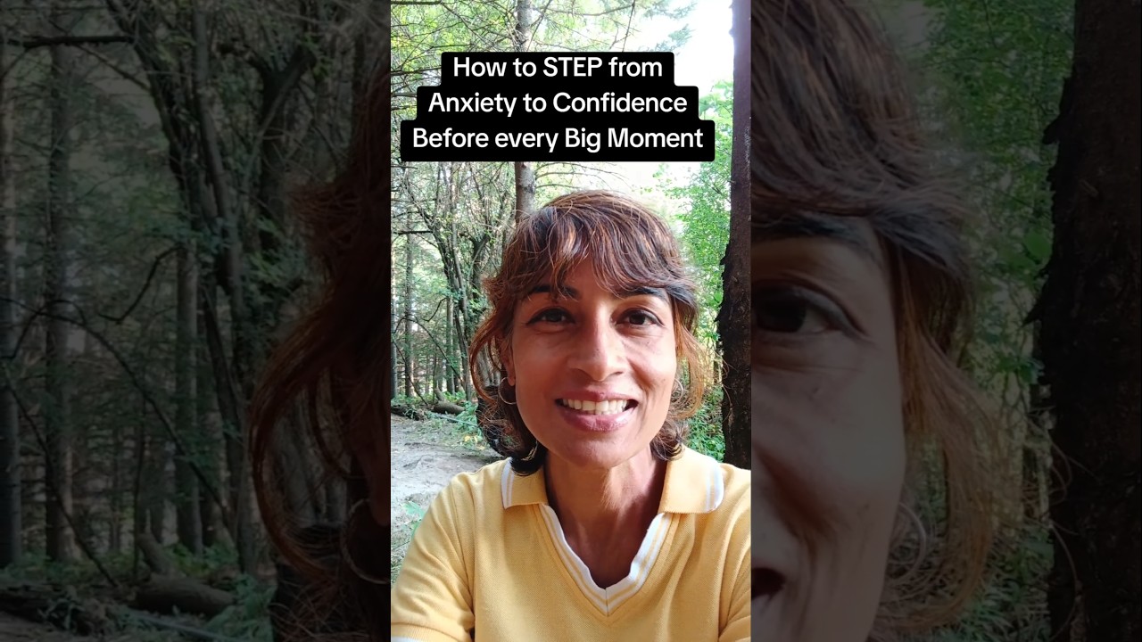 Before every big moment. Shift anxiety to Calmness. Do this before your show/interview/presentation