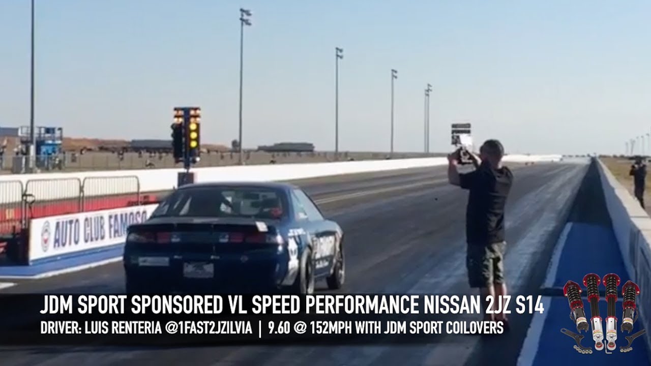 IMPORT FACEOFF: JDM SPORT VL SPEED 2JZ NISSAN S14 9.60@152MPH