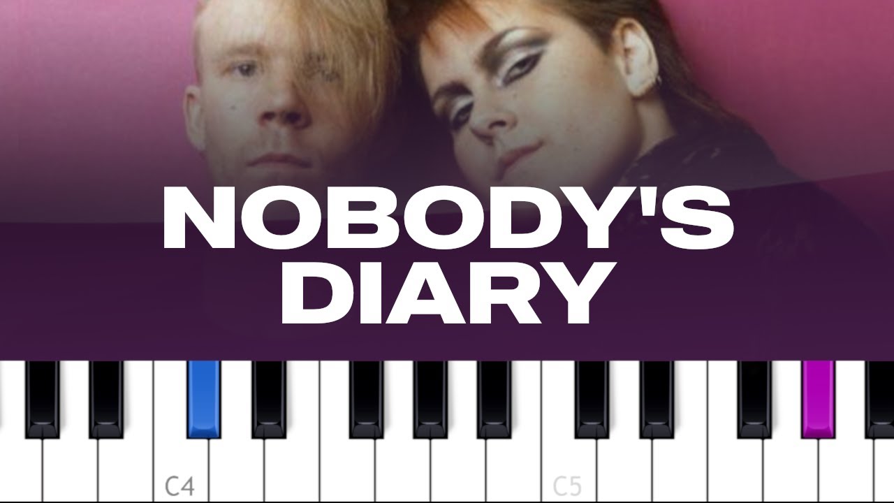 Yazoo - Nobody's Diary (piano tutorial)