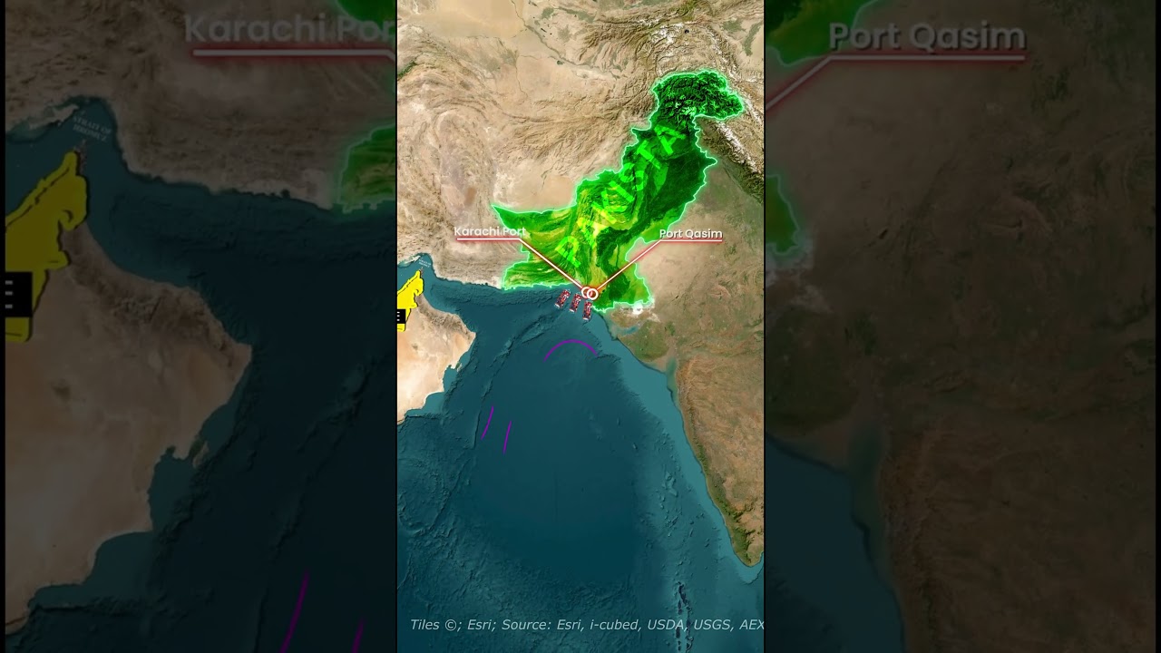 Pakistan Ports BOOM After Hormuz Closure! #Shorts #IranIsraelWar#Geopolitics #OilCrisis #map