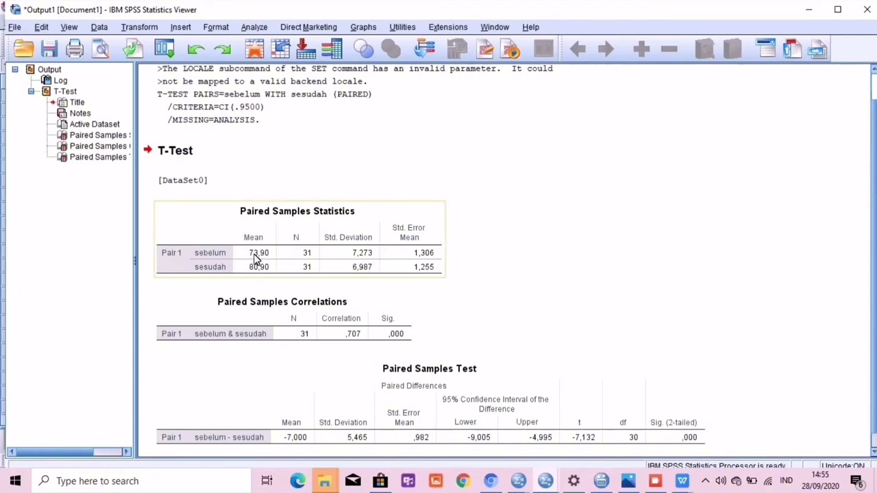 Uji hipotesis komparatif spss