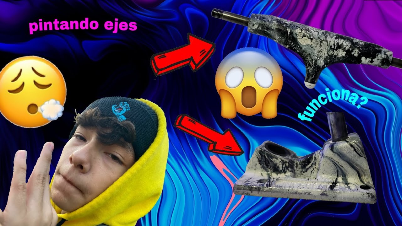 Pintando unos ejes de skate &iexcl;funciona!😱👽🤘