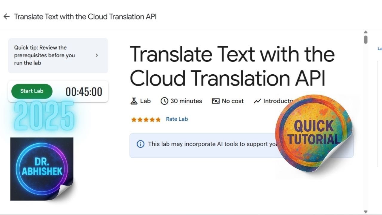 [2025] Translate Text with the Cloud Translation API  |GSP049   #qwiklabsarcade2025