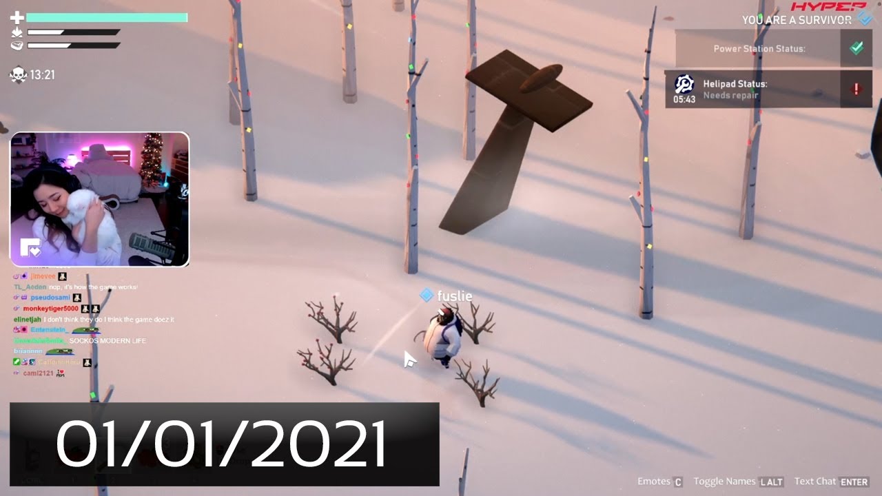 [01/01/2021] FIRST STREAM OF THE YEAR!! chillin and playing project winter :D