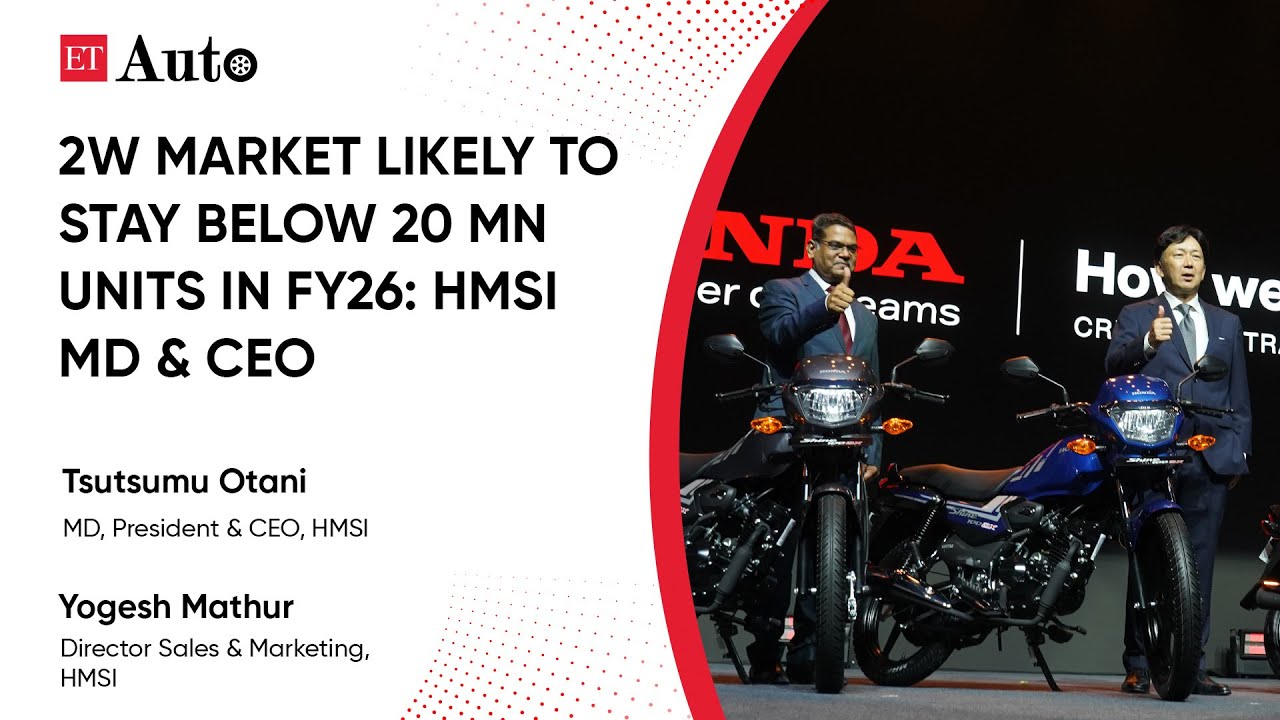 2W market likely to stay below 20 mn units in FY26: HMSI MD & CEO