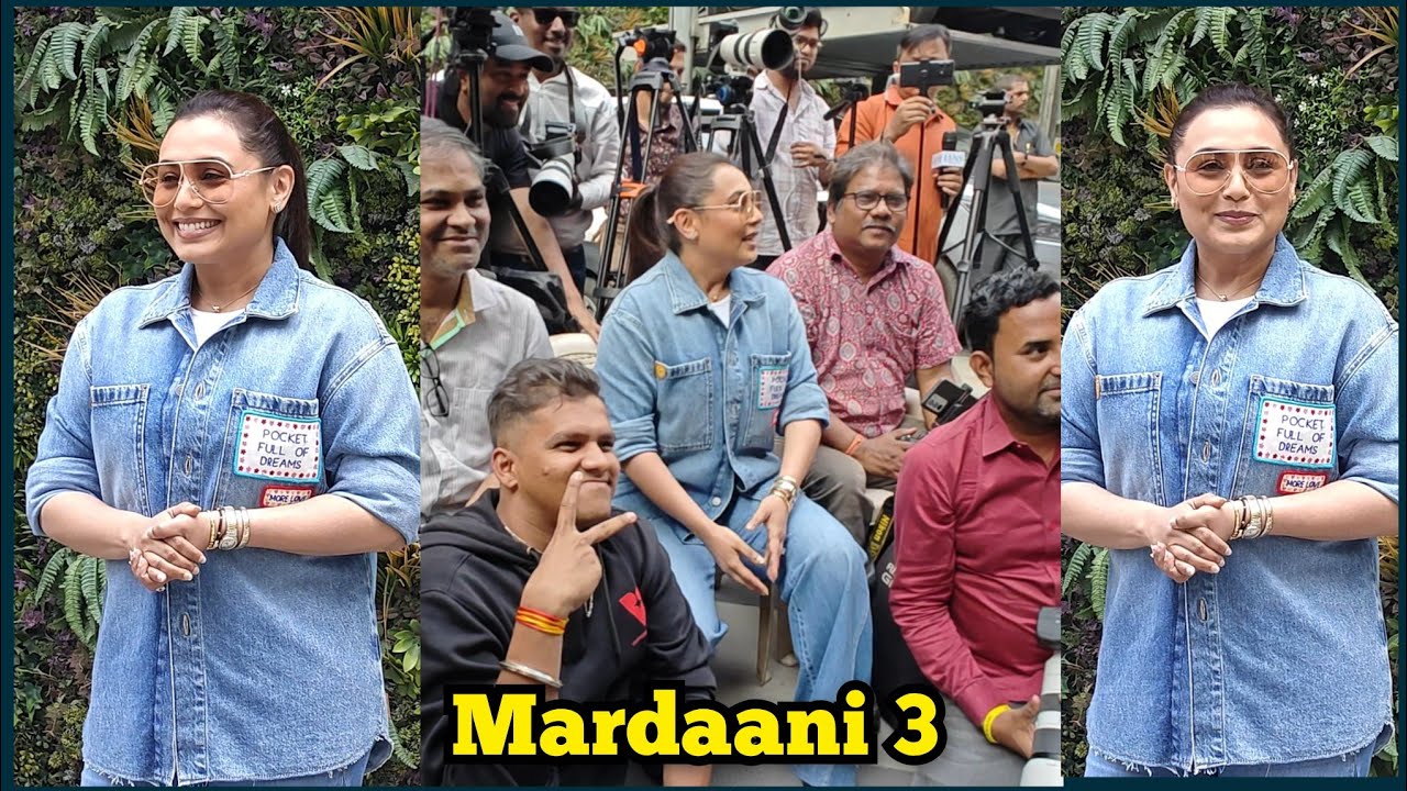 Rani Mukerji Rocks Denim As She Surprises Mardaani 3 fans 💙🔥and Clicked With Paparazzi 