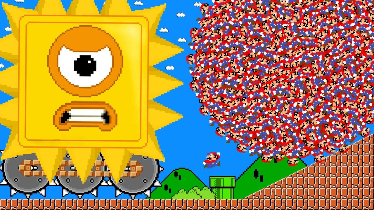 Mega Thwomp vs Mario| Spooky
