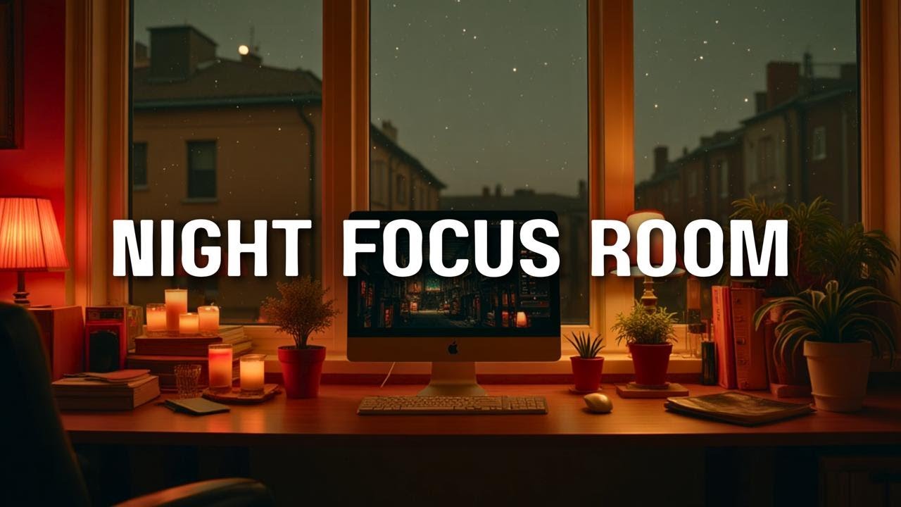 Night Lofi Room 🌙✨ Deep Focus Beats for Studying, Working & Late Night Productivity