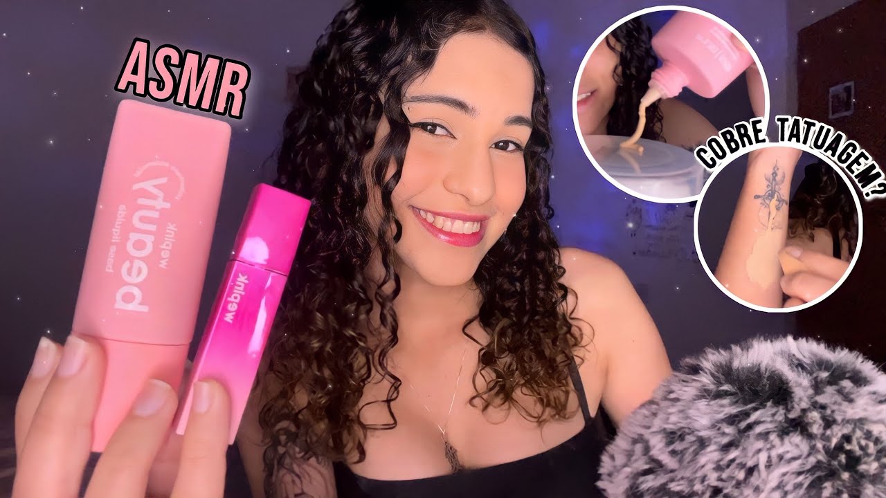 ASMR | TESTANDO A BASE + GLOSS DA VIRGÍNIA!
