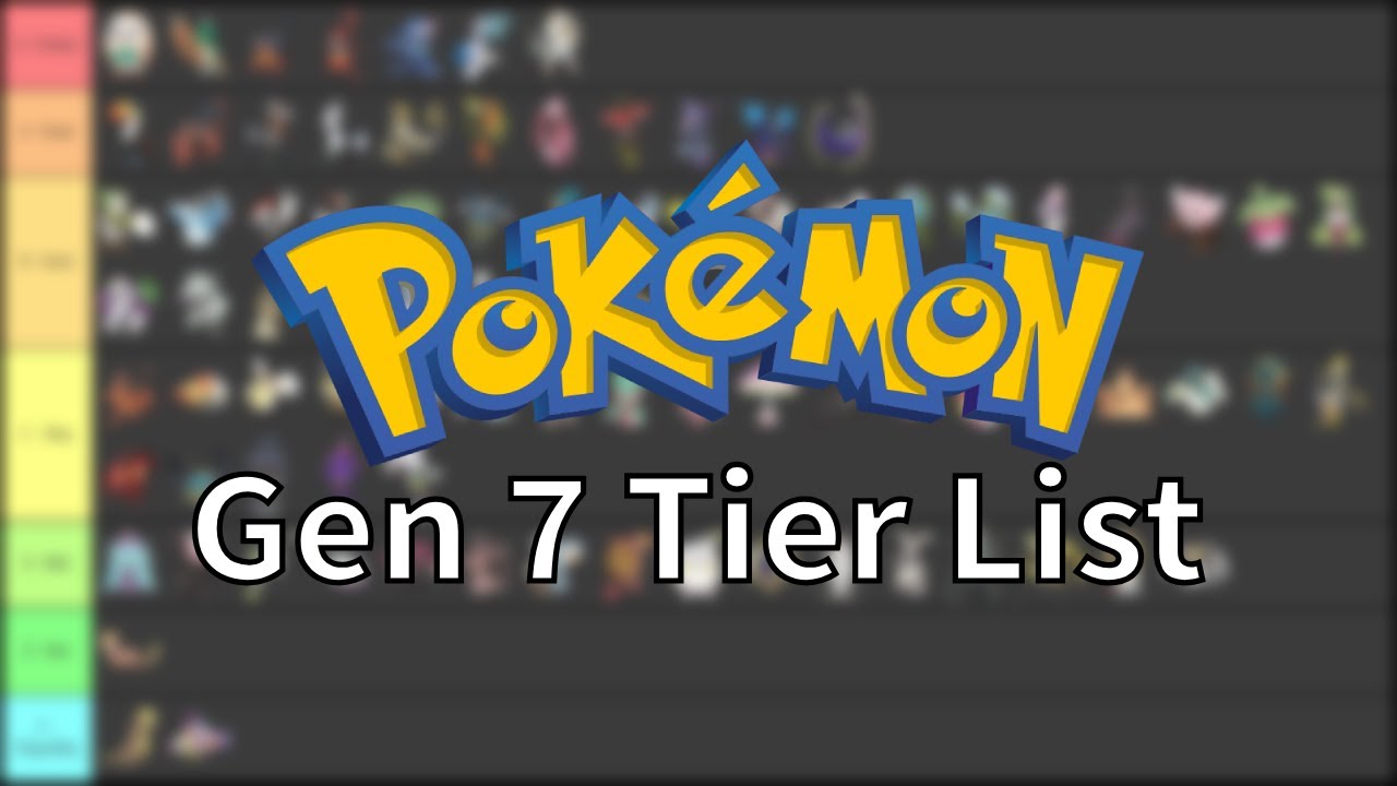 Pokemon Generation 7 Tier List