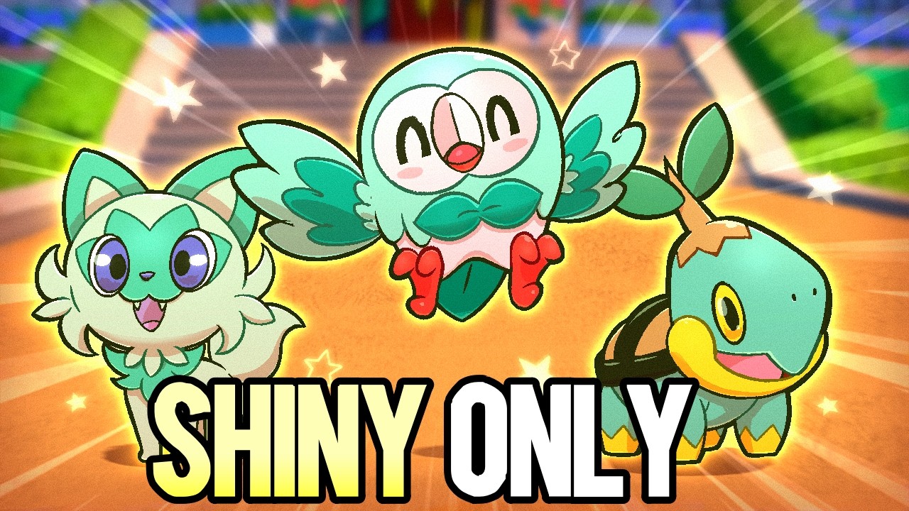 Beating Pokémon Scarlet With Only SHINY Grass Types