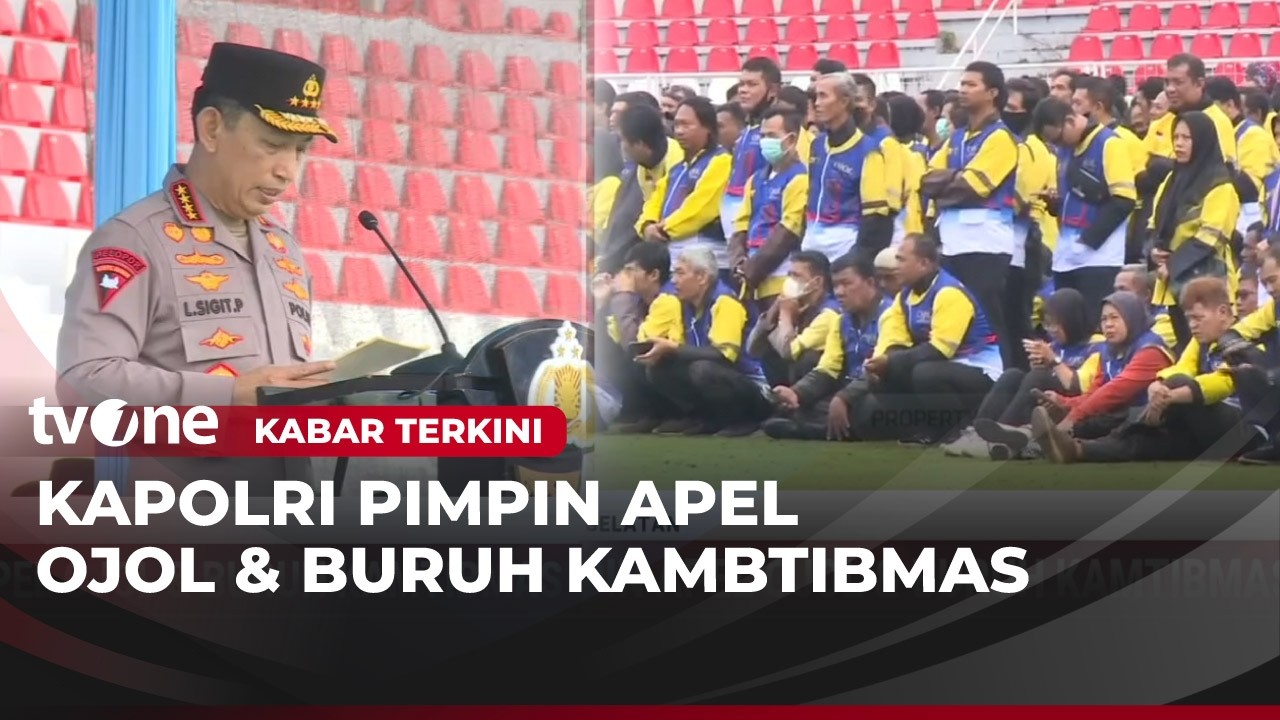 Kapolri Pimpin Apel Ojol & Buruh Kamtibmas di Palembang | Kabar Terkini