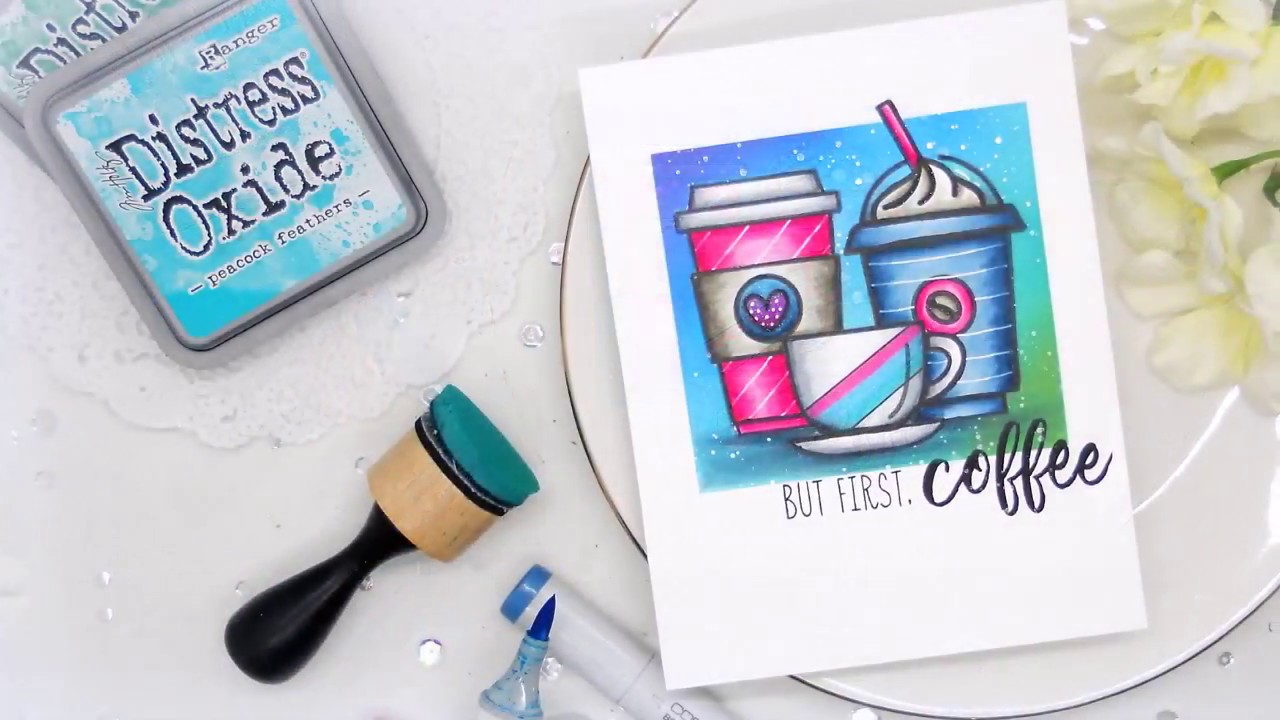 But First, Coffee: One Layer Card with Honey Bee Stamps