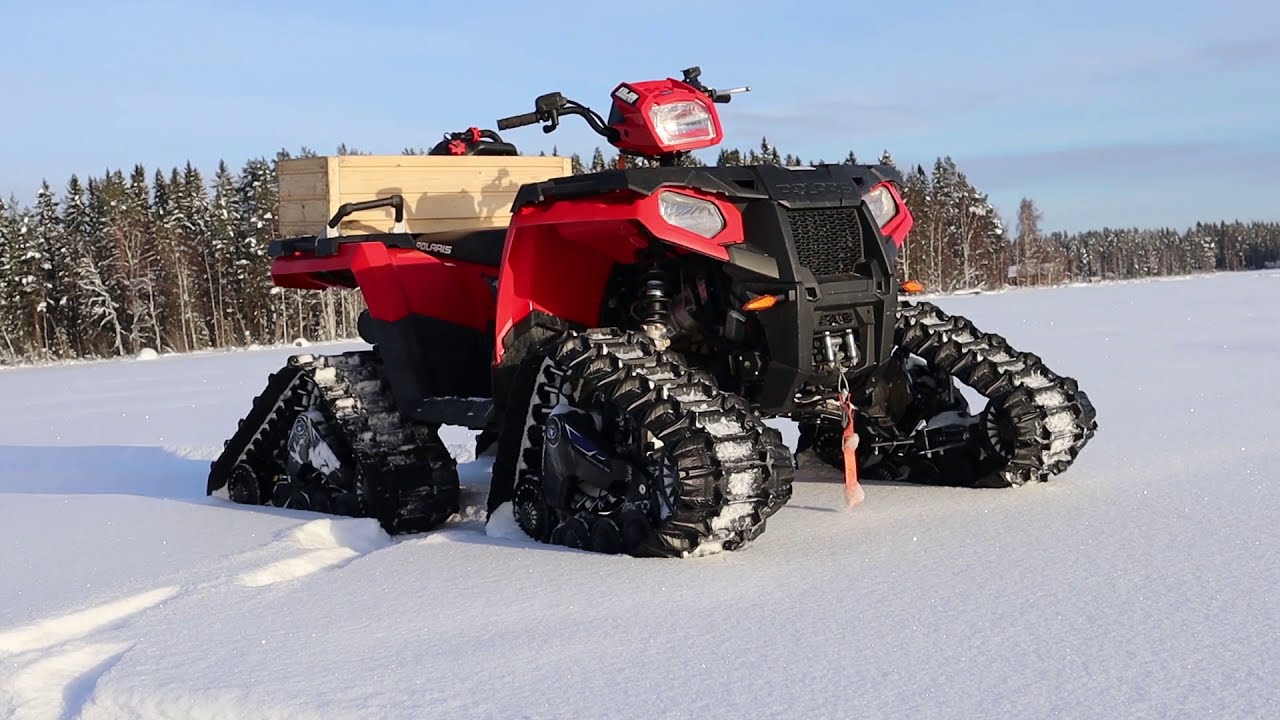 Polaris 570 4x4 SNOW TRACKS!