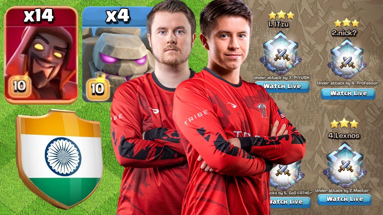 GoWiWi is BACK! Tribe Gaming vs Indian Tribe Live 5v5 War | #clashofclans