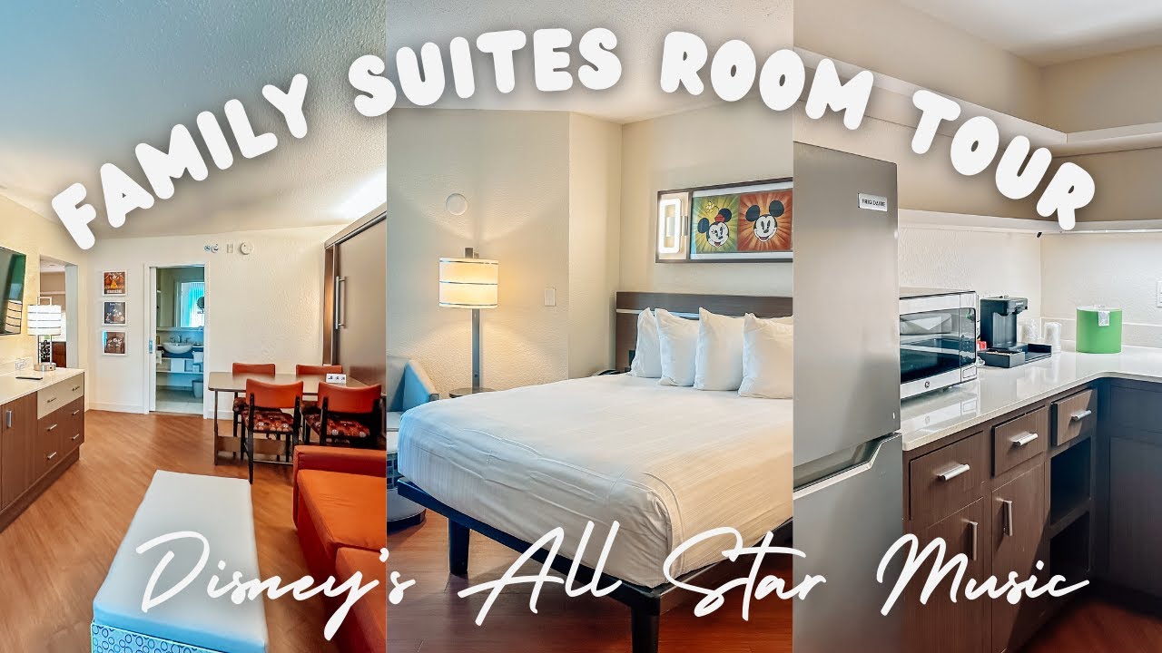 Семейные люксы в отеле Disney's All Star Music Resort Room Tour — самые дешевые люксы в отеле Dis...