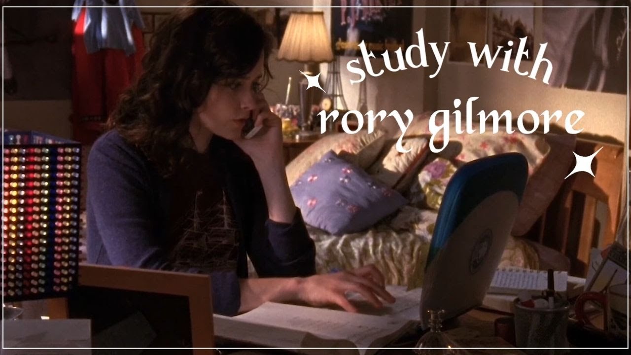 study with rory gilmore [2 hours no break] full screen , chill/rain sounds , yale edition