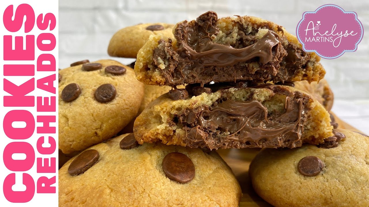 A RECEITA DE COOKIES QUE MINHA FAMÍLIA AMA! | Super recheado e impossível de resistir! Venda muito!