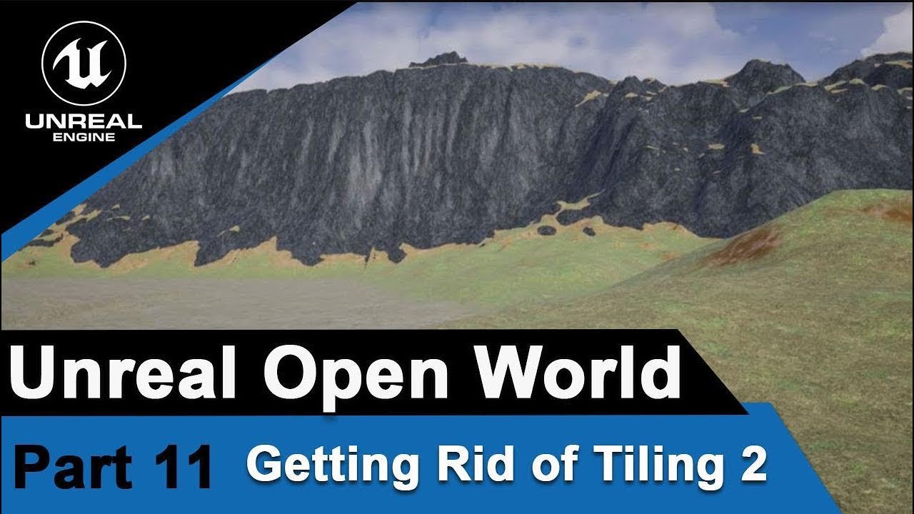 Unreal Getting Rid of Tiling -Noise based Texture Blending - UE4 Open World Tutorials #11