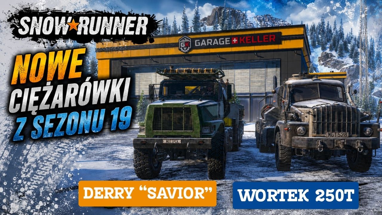 Snowrunner Nowe Ciężar&oacute;wki z Sesonu 19 DERRY 
