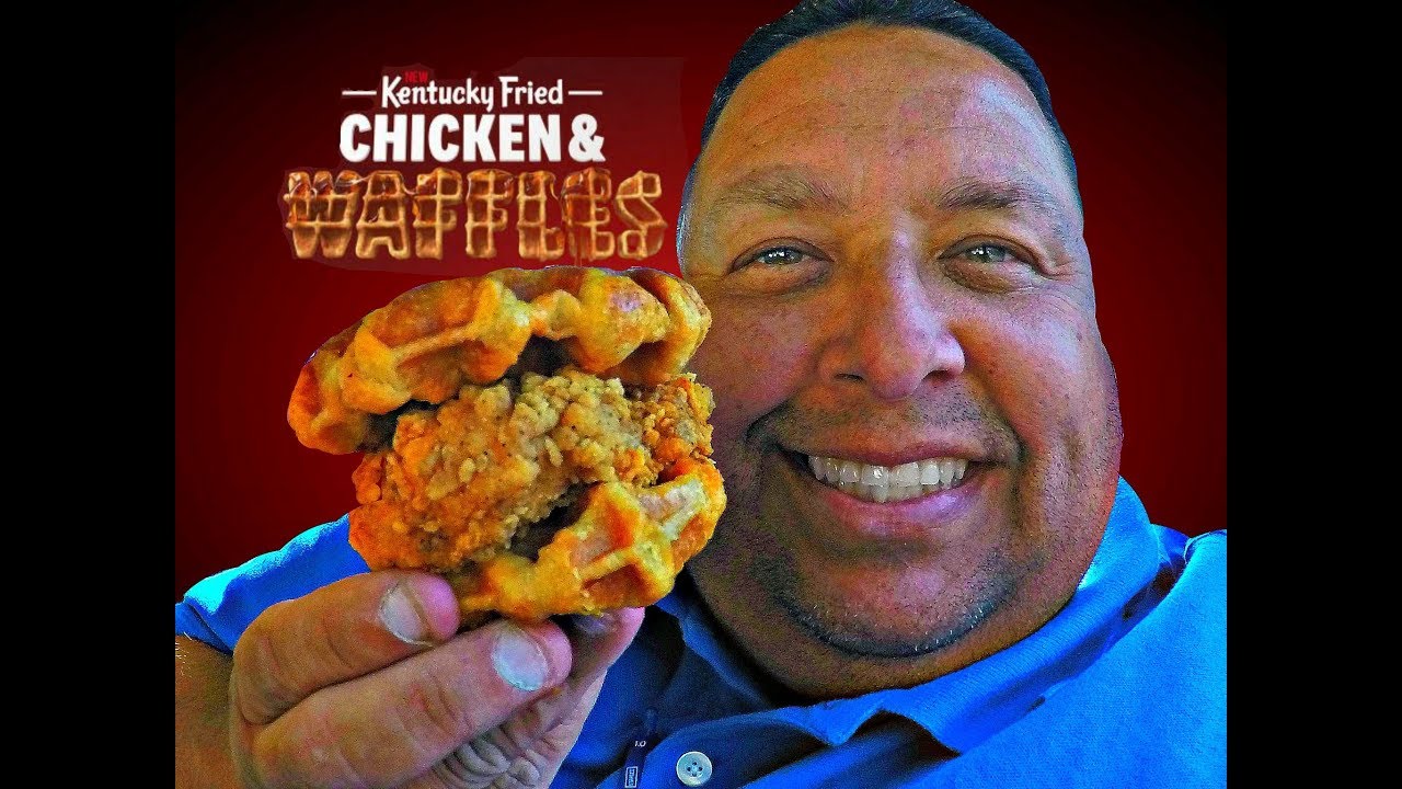 Kentucky Fried CHICKEN & WAFFLES Sandwich REVIEW! CC