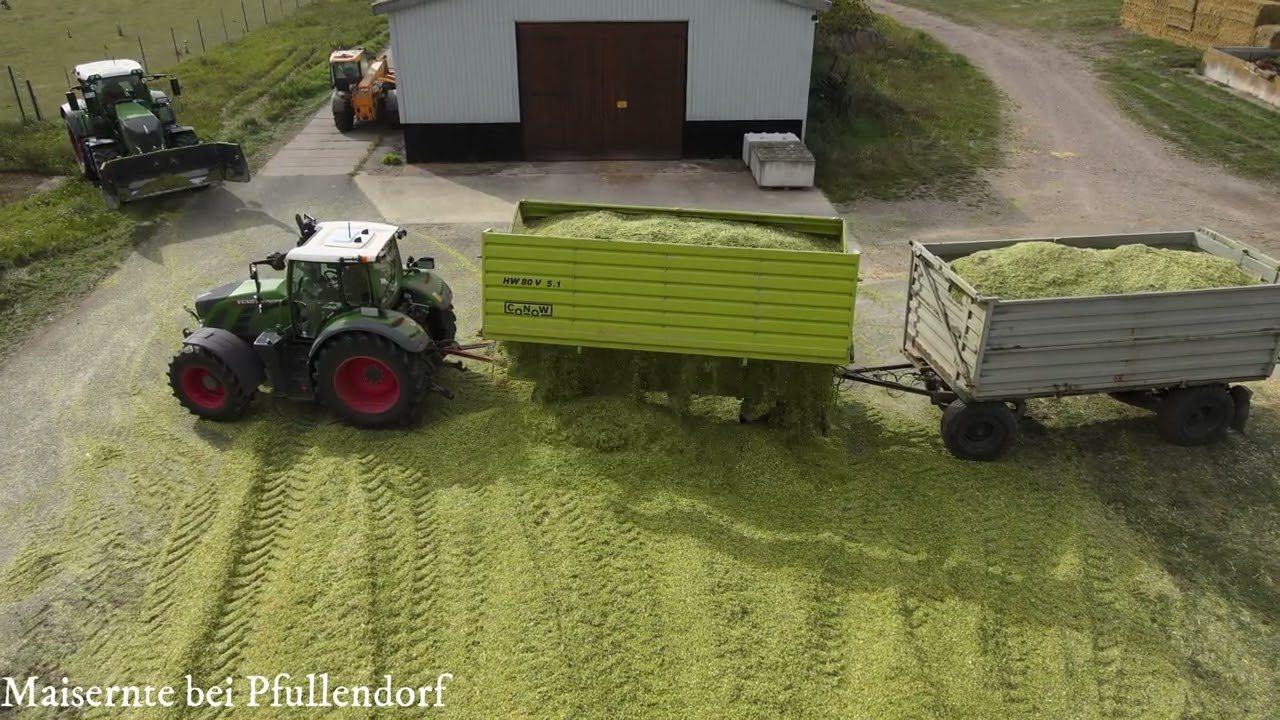 Ernte von Raps, Mais, Rüben und Getreide