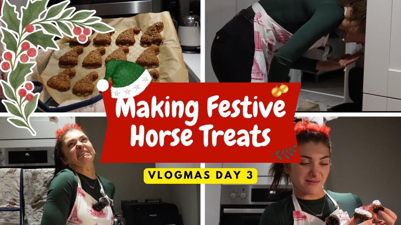 🎄ВЛОГМАС ДЕНЬ 3: Приготовление праздничных угощений для лошадей 🎄