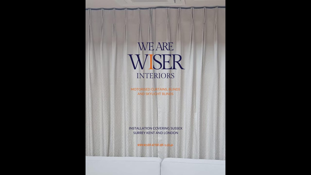 Wiser concealed curtains rollers and skylight.