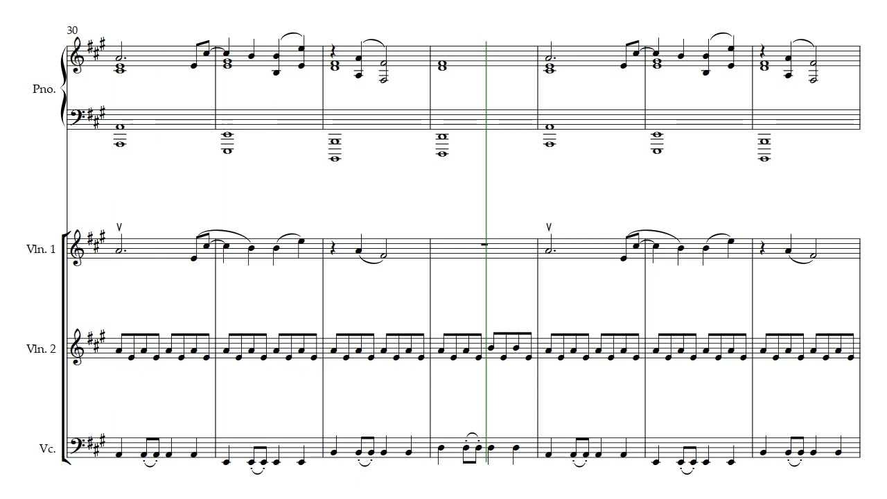 Taylor Swift - Wildest Dreams | Violin 1, Violin 2, Cello, Piano