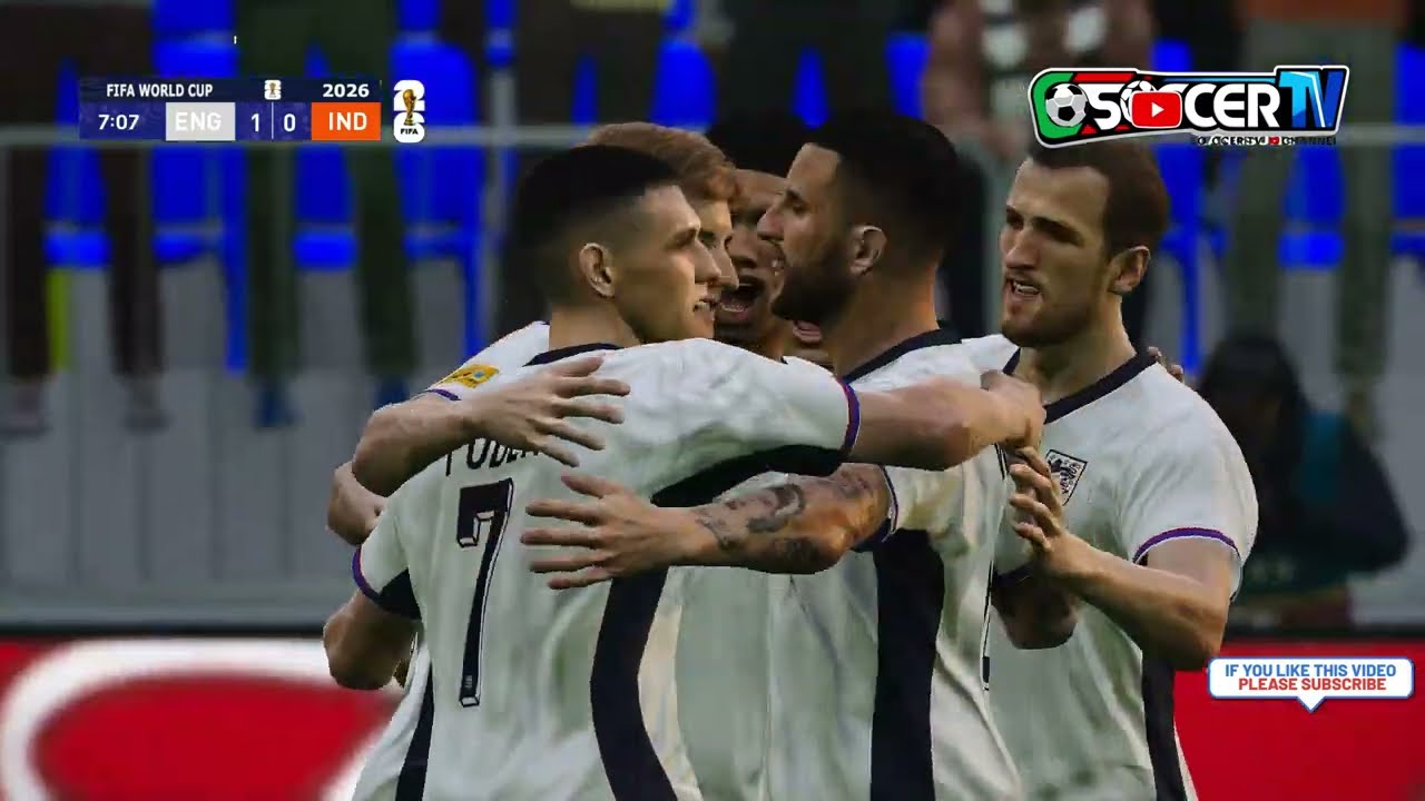 India vs. England - FIFA World Cup 2026 USA Final with Bellingham and Chetri | PES 21 PC Simulation