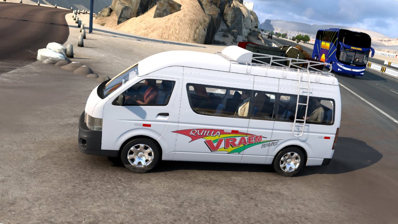 driving toyota hiace 2012 on the highways of peru | rutas de panamericana sur | palma alta a cañete