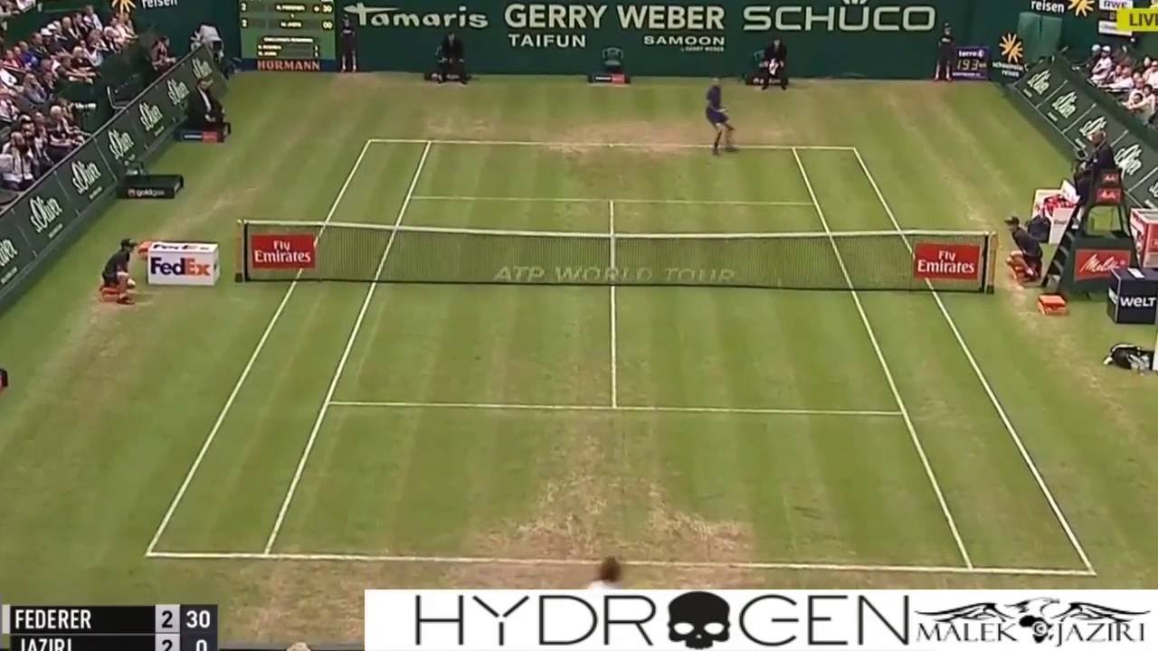 Malek Jaziri vs Roger Federer  Highlights HALLE OPEN 2016