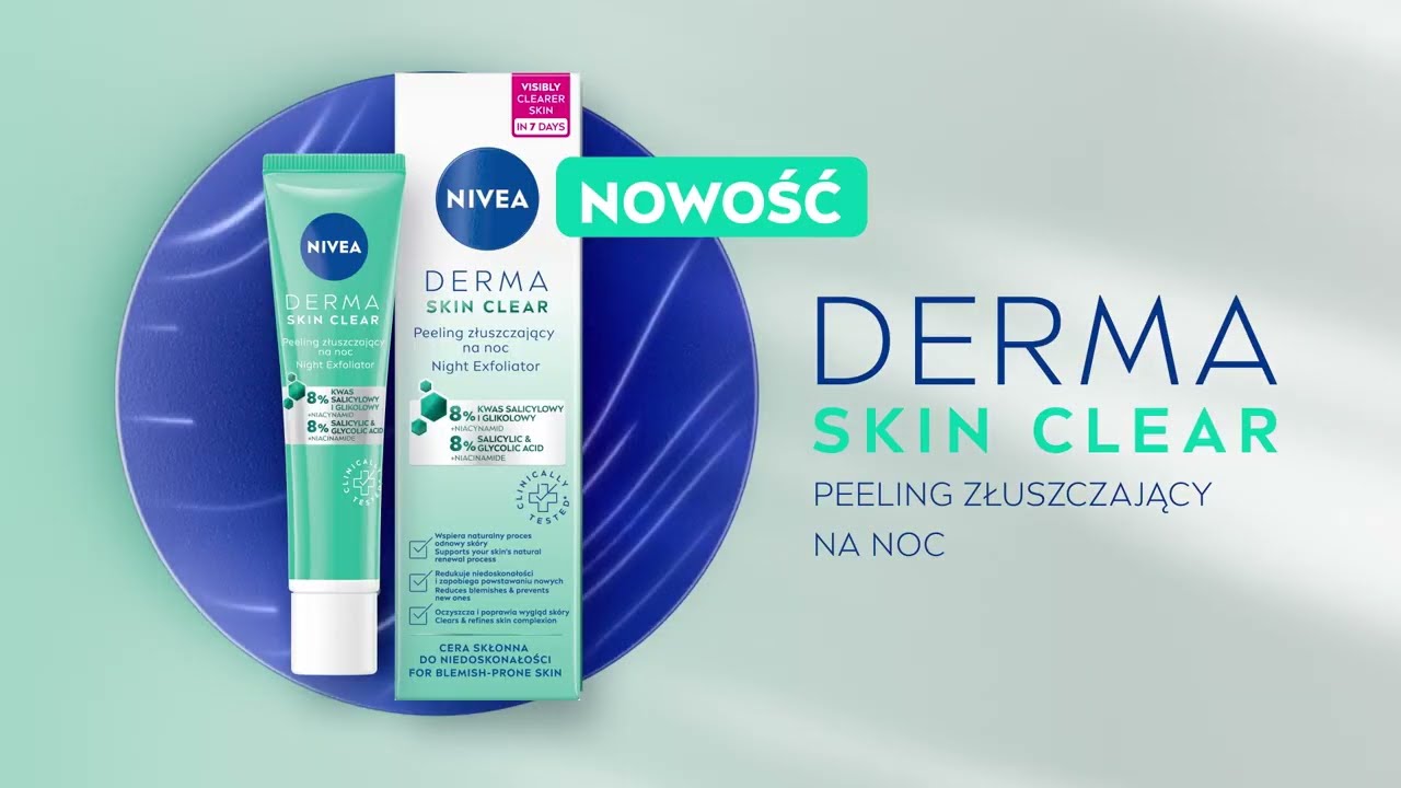 NOWOŚĆ &ndash; NIVEA DERMA SKIN CLEAR PEELING ZŁUSZCZAJĄCY NA NOC PRZECIW NIEDOSKONAŁOŚCIOM