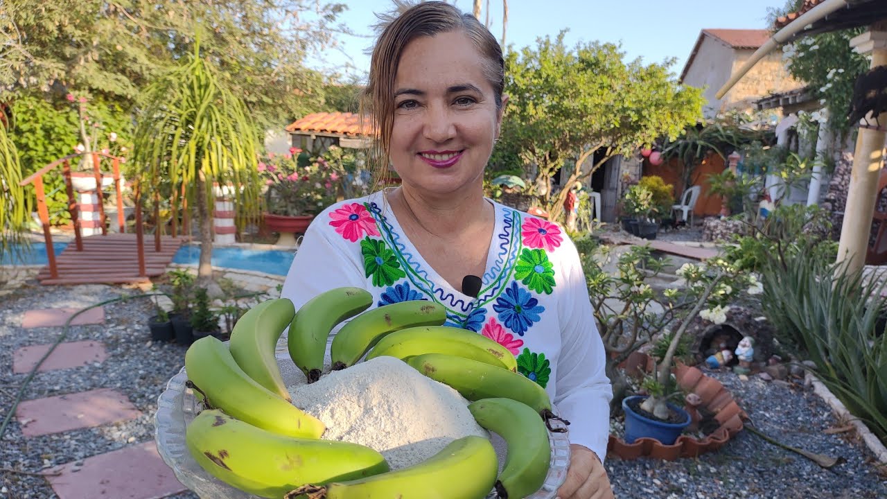 COMO FAZER FARINHA DE BANANA VERDE COM CASCA.