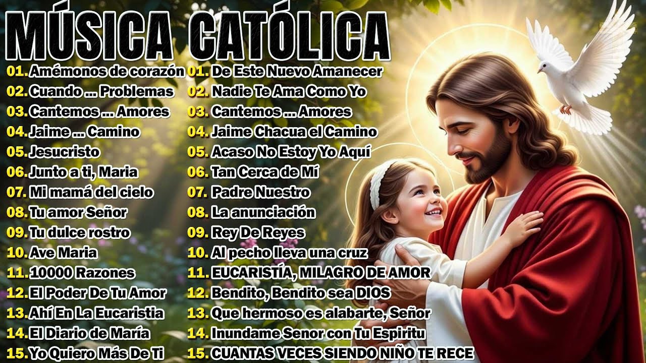 HERMOSA MÚSICA CATÓLICA QUE TOCARÁN TU CORAZÓN Y ALMA 😇ALABANZA CATÓLICA PARA ENCONTRAR PAZ INTERIOR